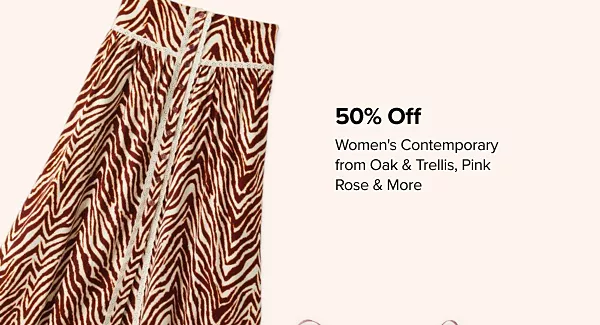 50% off womens contemporary from Oak and Trellis, Pink Rose and more. Shop now. A mid length skirt.
