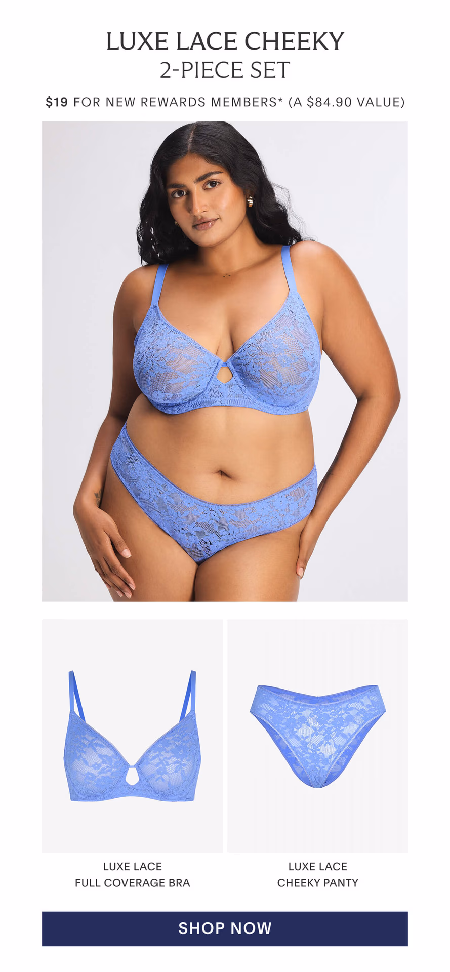 Luxe Lace Cheeky 2-Piece Set
