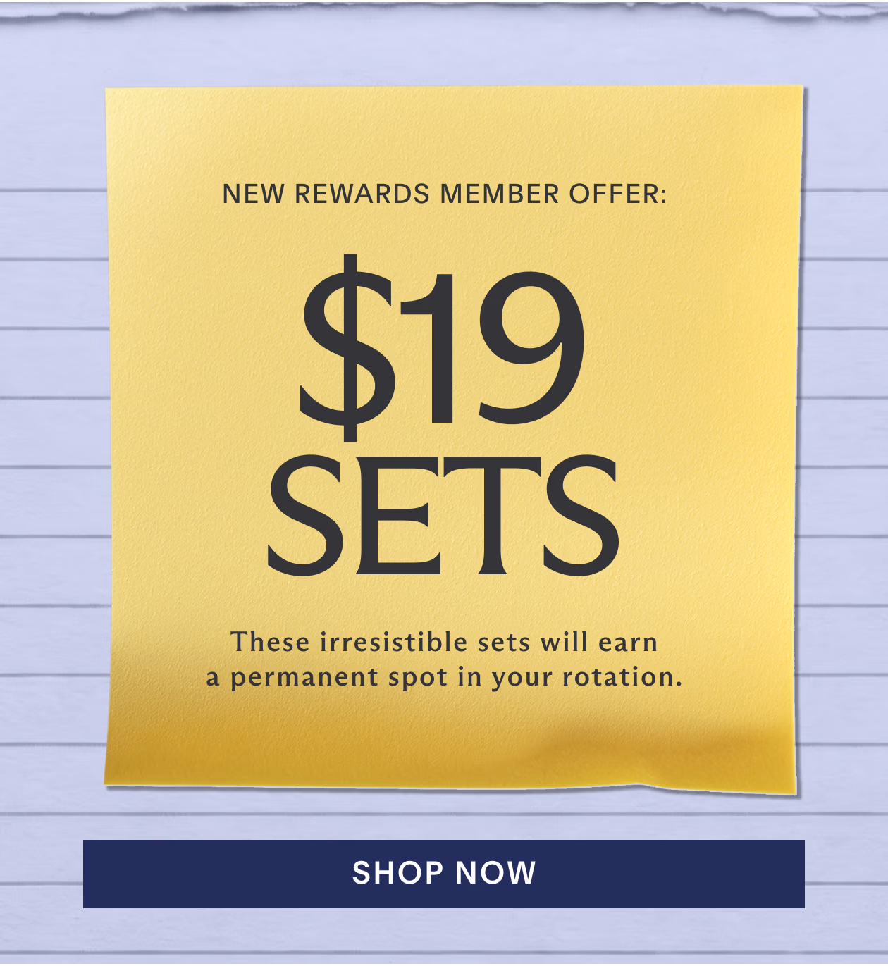New $19 Sets