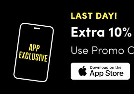Last Day! | App Exclusive | This Weekend Only! | Extra 10% Off Your In-App Purchase* | Use Promo code CELEBRATEX10 | Download on the App Store >