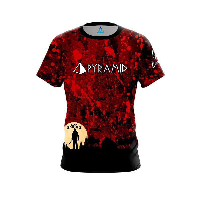 Image of Pyramid Camp Crystal Lake CoolWick Bowling Jersey