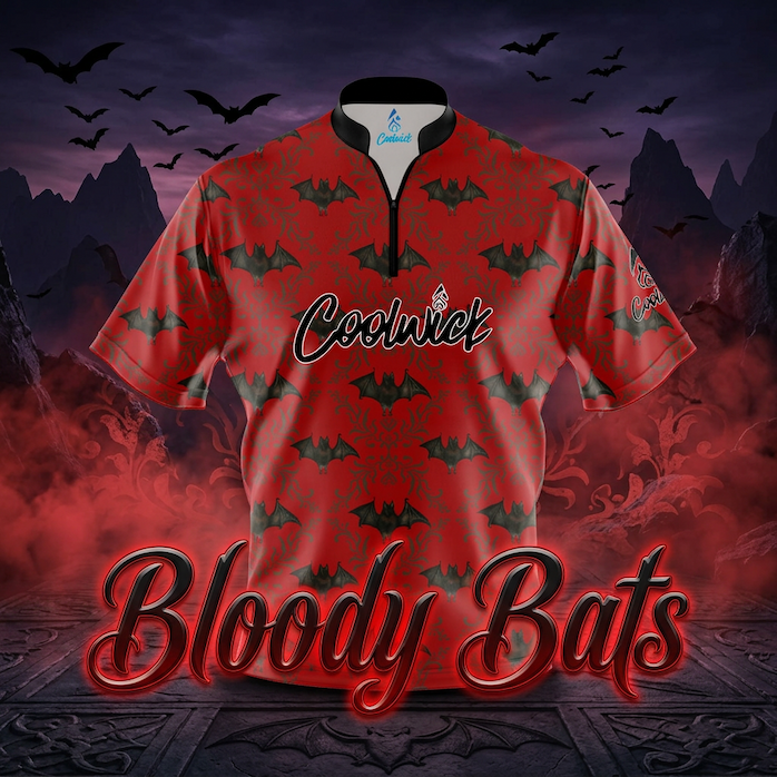 bloody bats halloween jersey