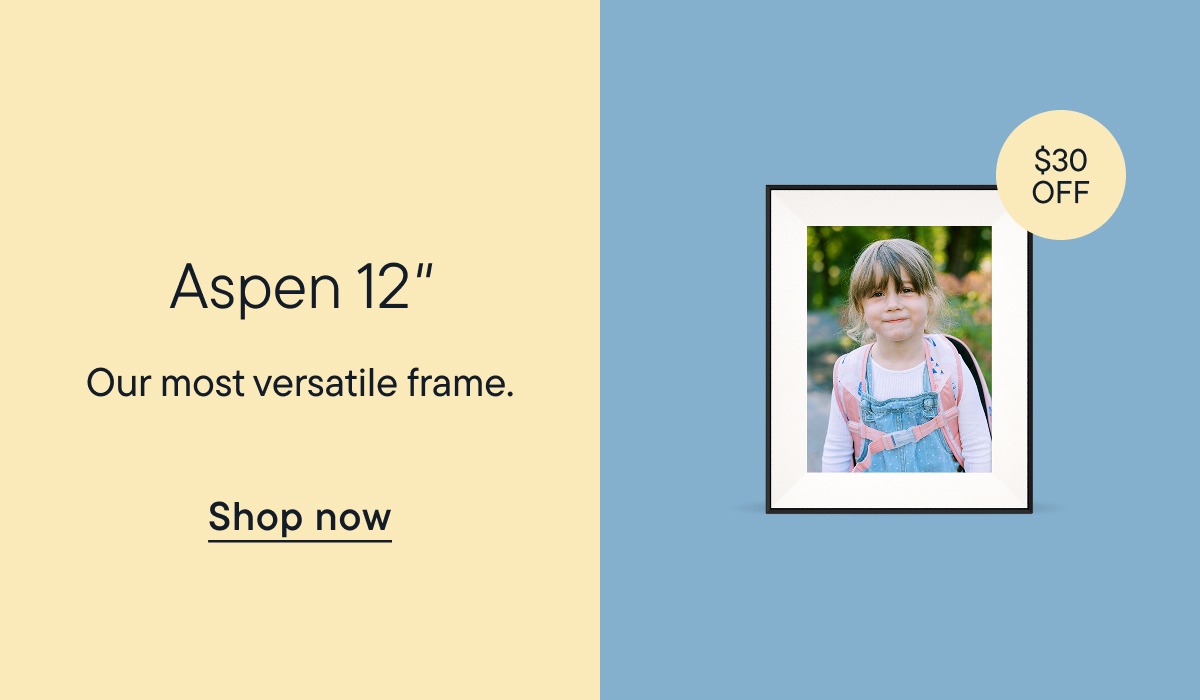 Aspen 12". Our most versatile frame. Shop now.