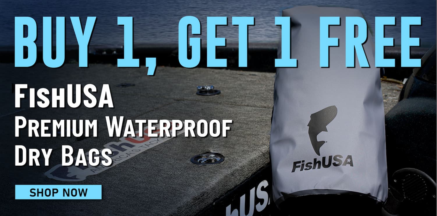 Buy 1, Get 1 Free FishUSA Premium Waterproof Dry Bags Shop Now