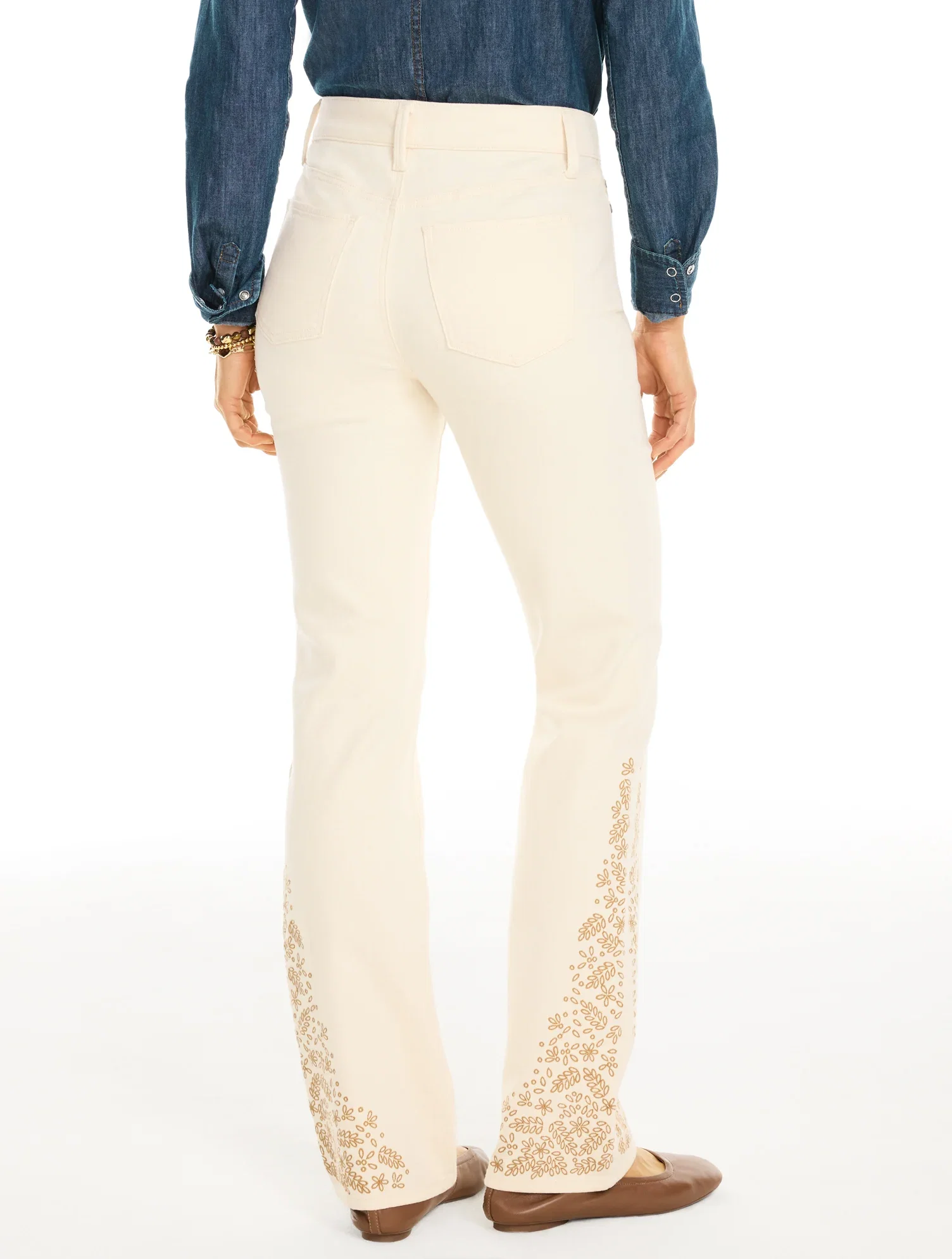 Image of Barely Boot Jeans - Embroidered