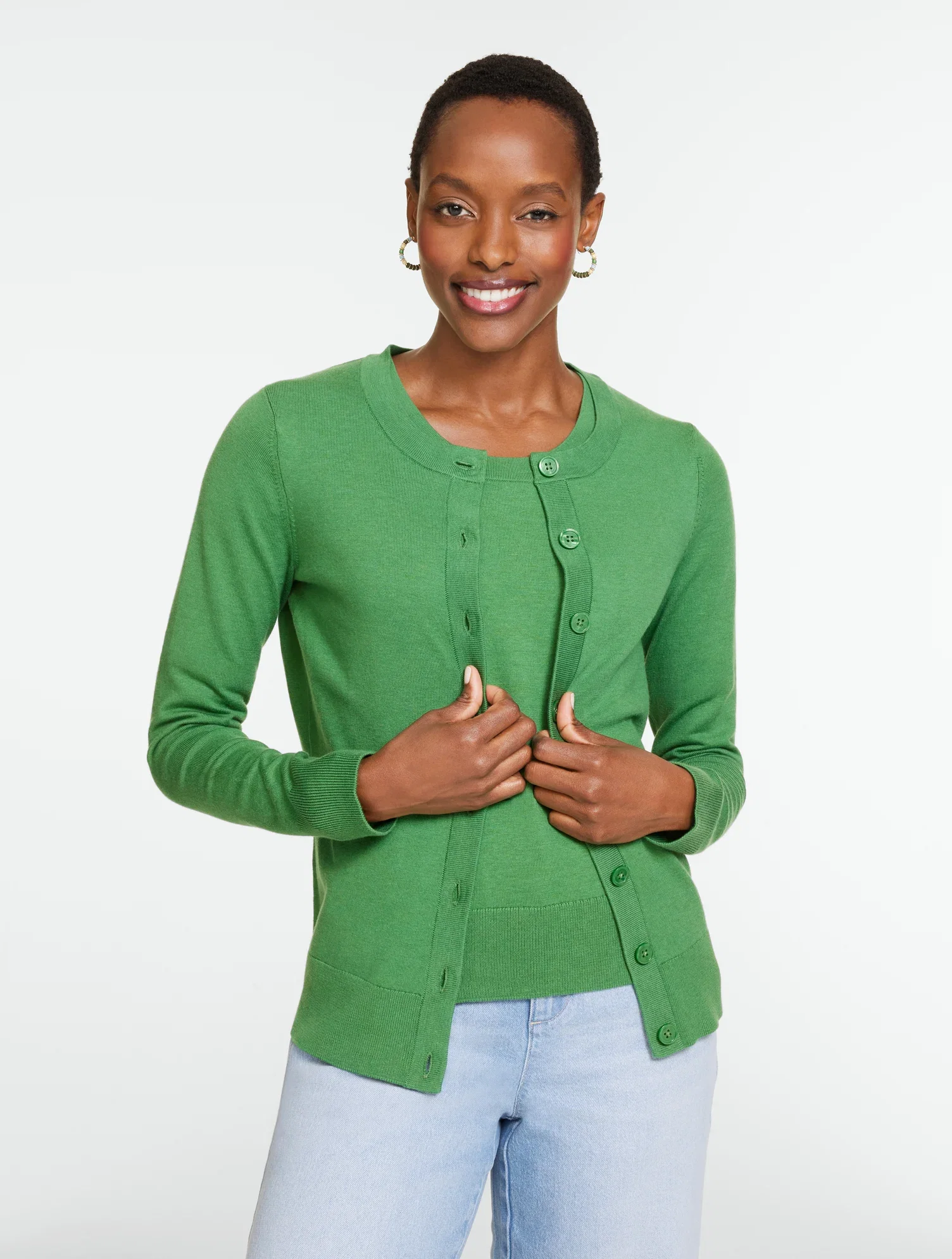 Image of Charming Cardigan - Wide Placket