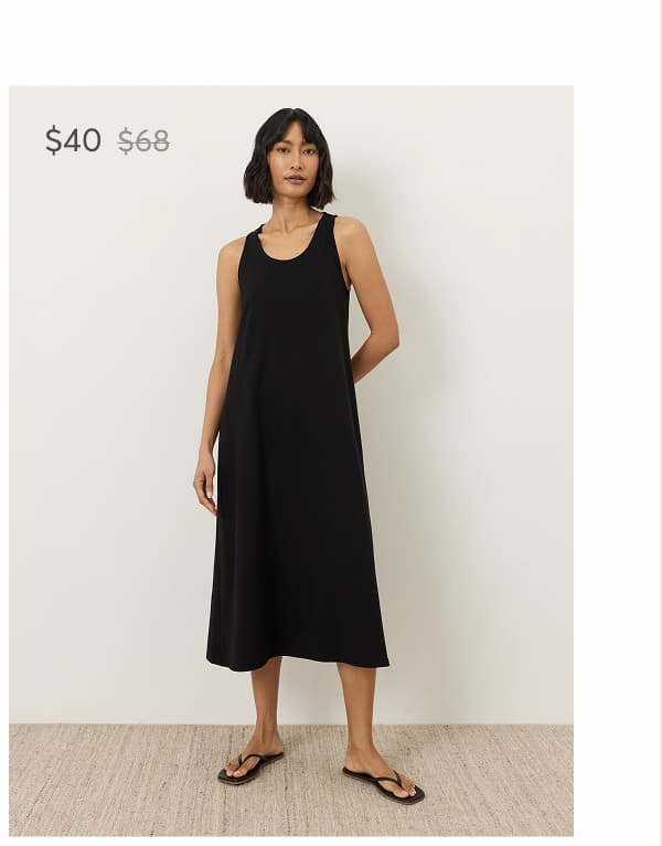 Organic Cotton Jersey Relaxed Tank Dress