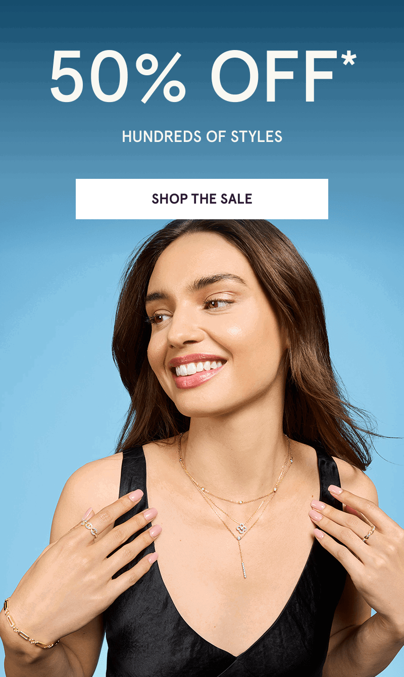 Model in dainty gold layers with delicate diamond details & pendants. 50% OFF Hundreds of styles. Click here to shop the sale