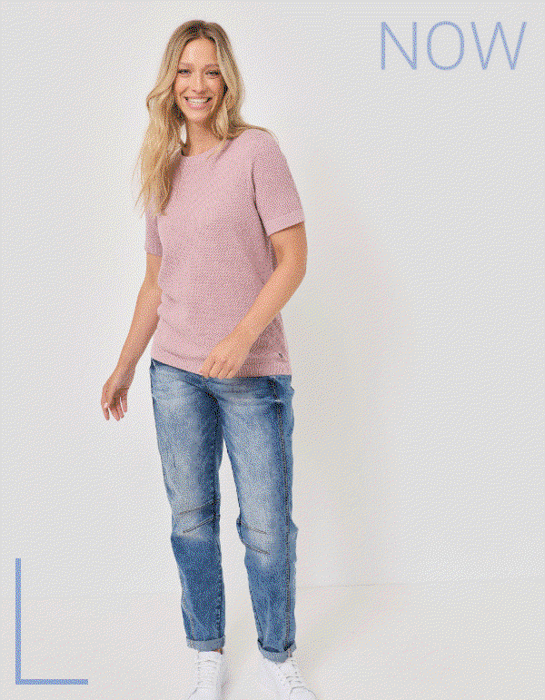 Kombistarker Pullover mit 1/2 Arm