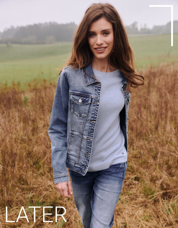 Jeans-Jacke aus Stretch-Denim