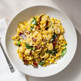 Corn and Bacon Pasta