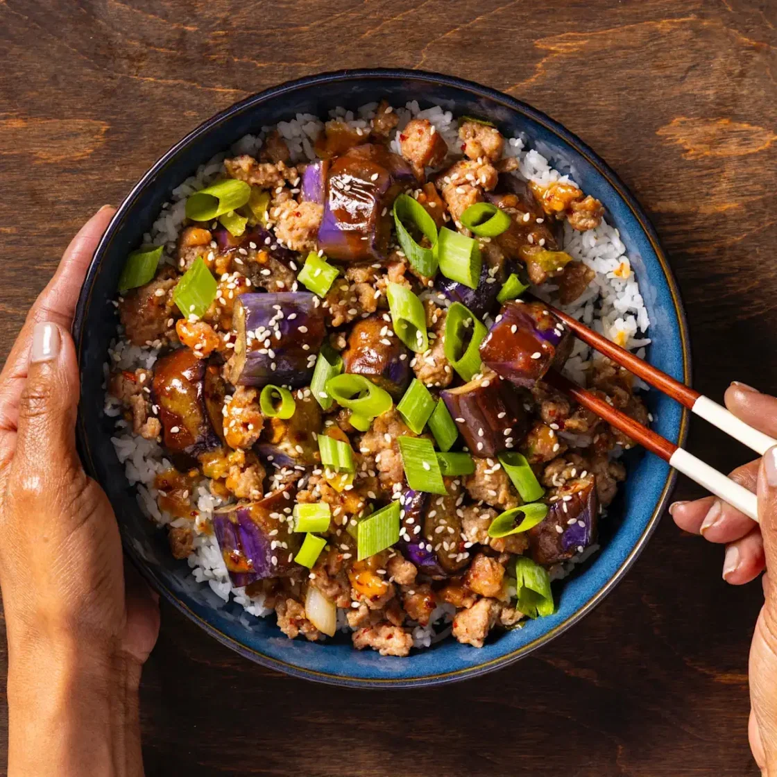 Miso Pork and Eggplant Stir-Fry