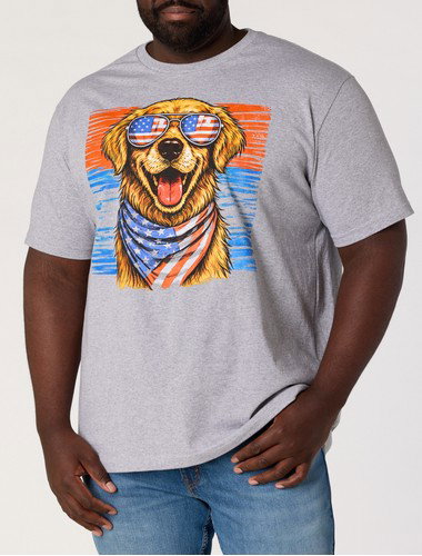 Independence Day Dog Graphic T-Shirt