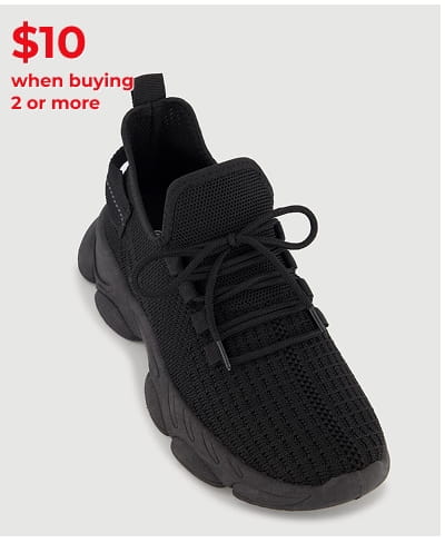 Shop Textured Knit Low Chunky Platform Lace Up Sneakers