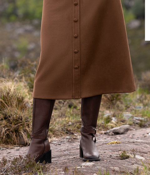 Ladies Faux Suede Skirt