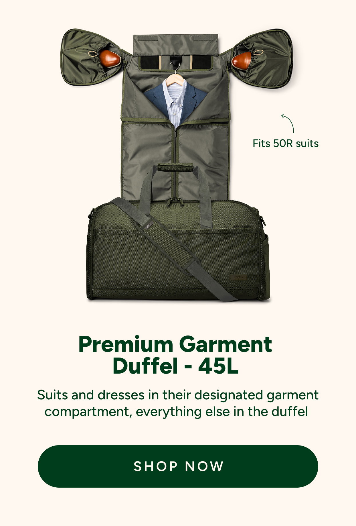 Premium Garment  Duffel - 45L 
