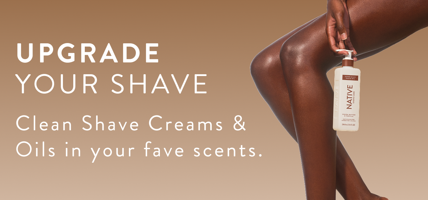Upgrade your shave. Clean shave creams & Oils in your fave scents. 