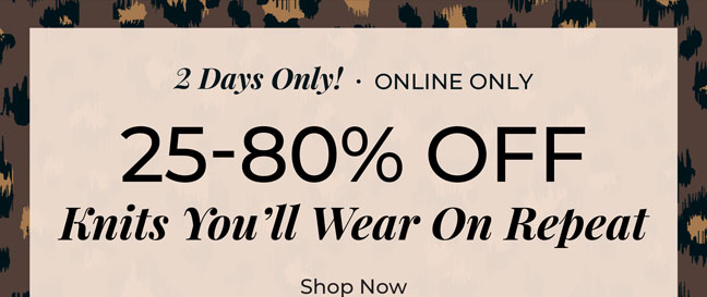 25-80% Off Knits You’ll Wear on Repeat