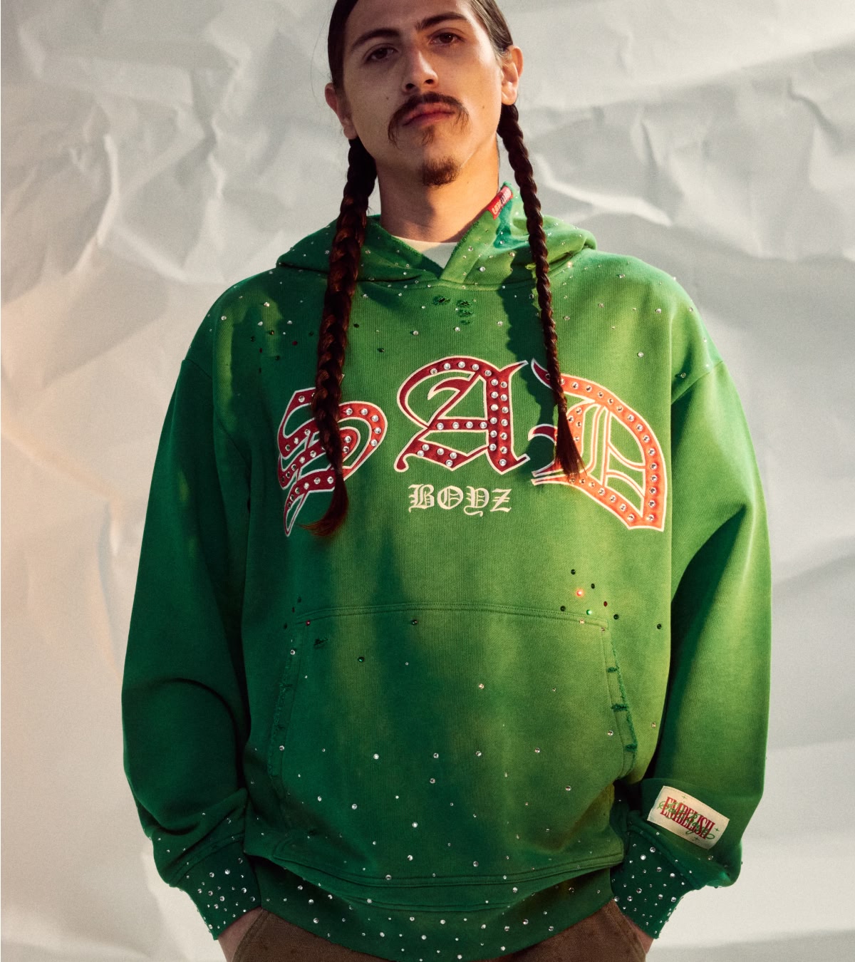 Shop men's hoodies, including zip-up styles from Sad Boyz