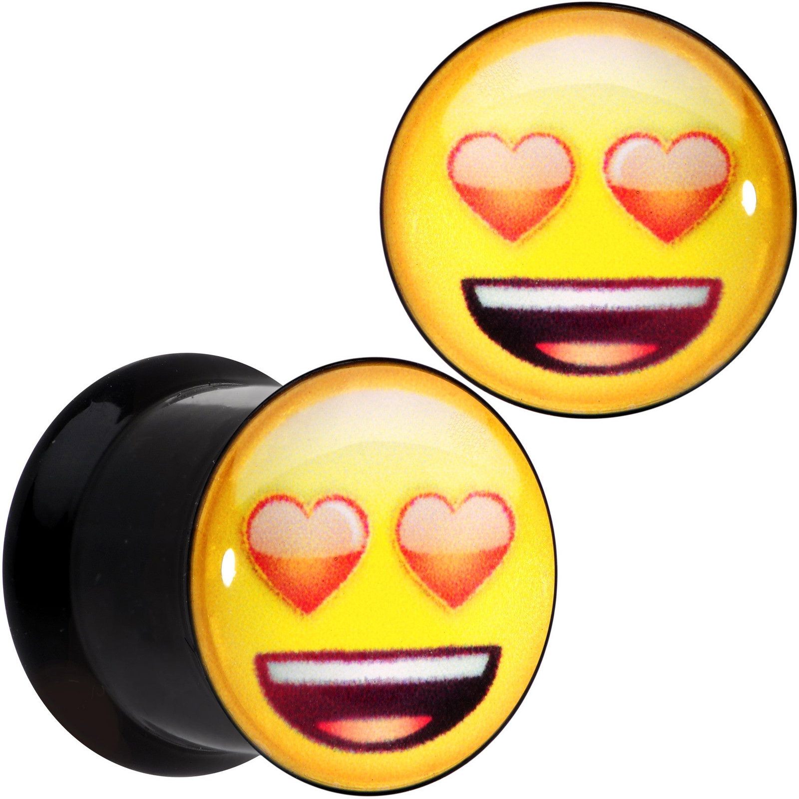 Licensed Heart Eyes Emoji Plugs