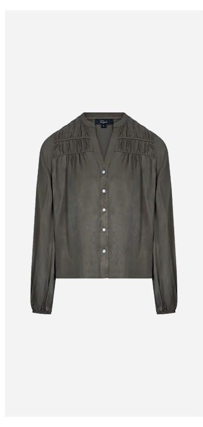 Cadence Top In Washed Olive