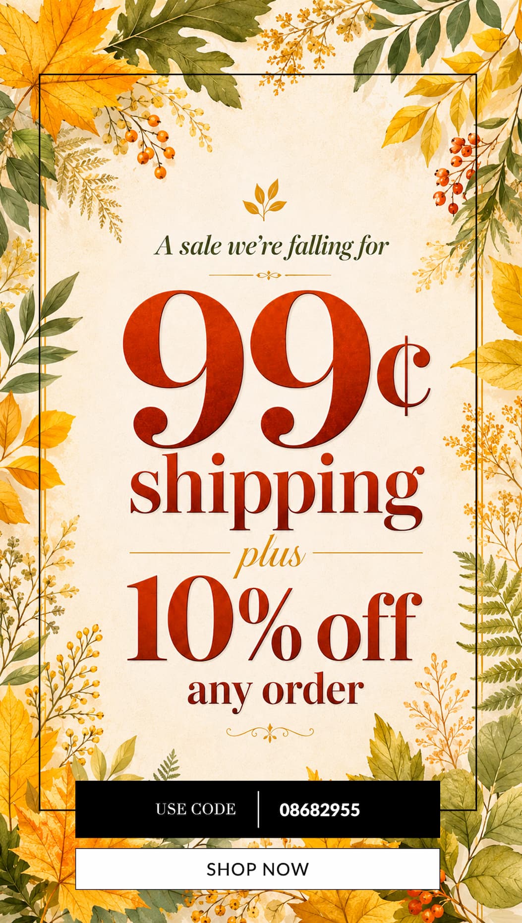 Free shipping on any $49+ order