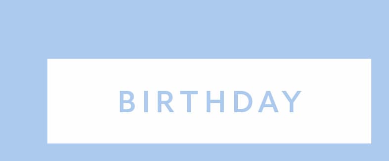 BIRTHDAY