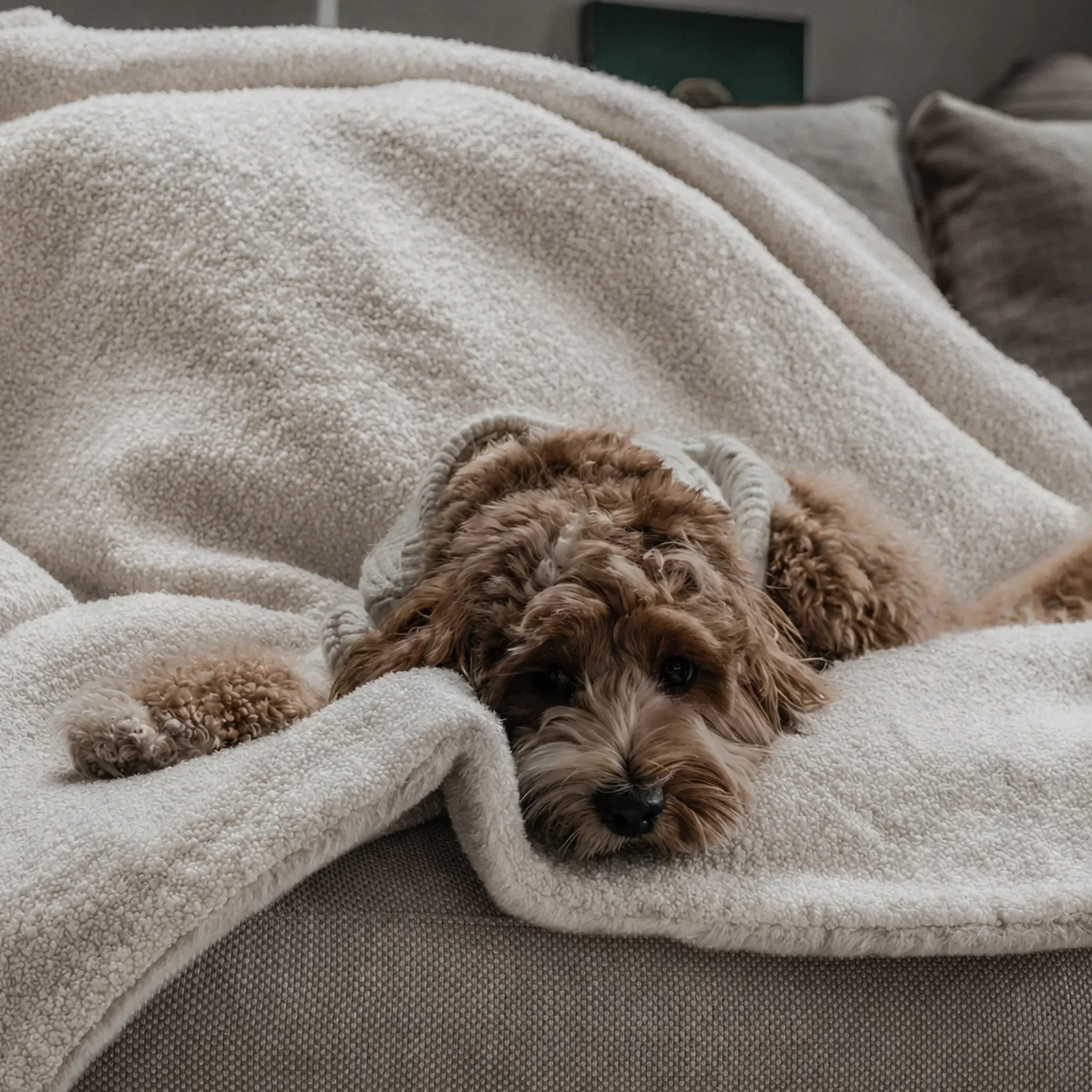 Image of BOU-BLANK-MAR - The Bouclé Blanket Marshmallow