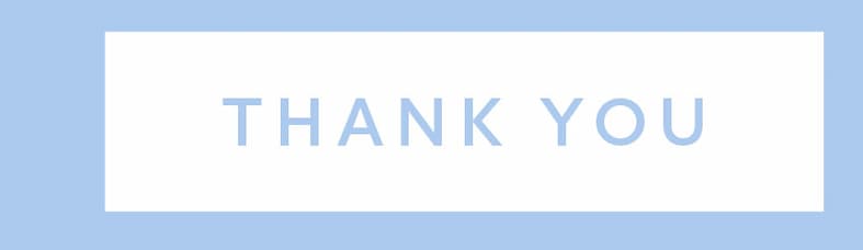 THANK YOU