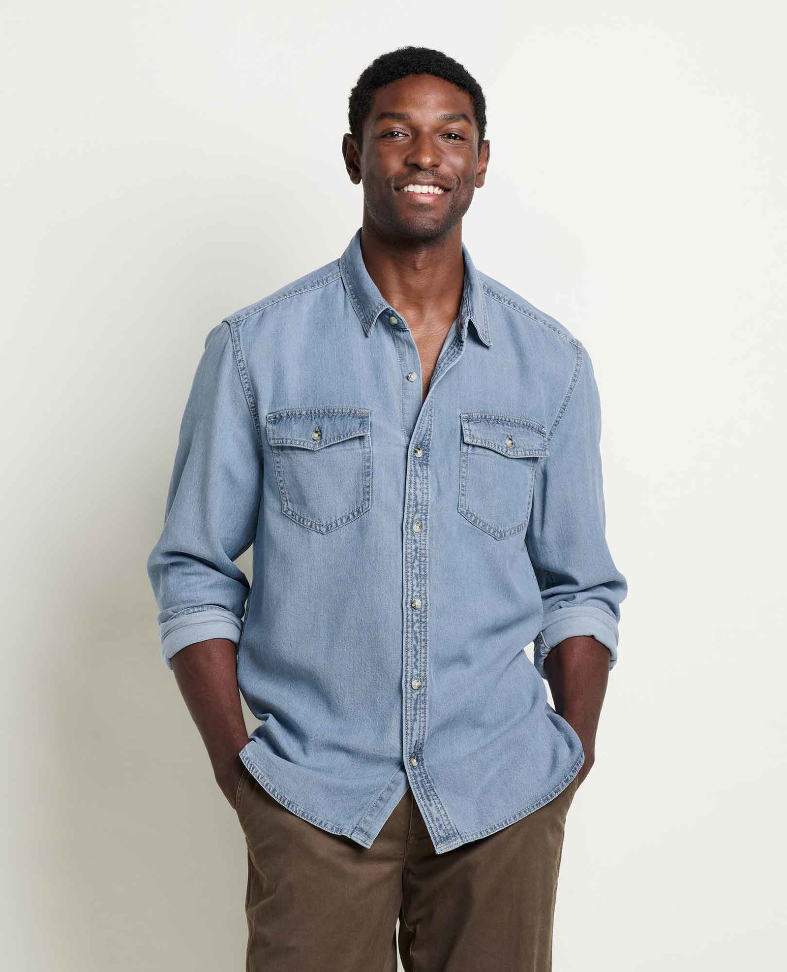 Image of Men's Piñon Soft Denim Shirt