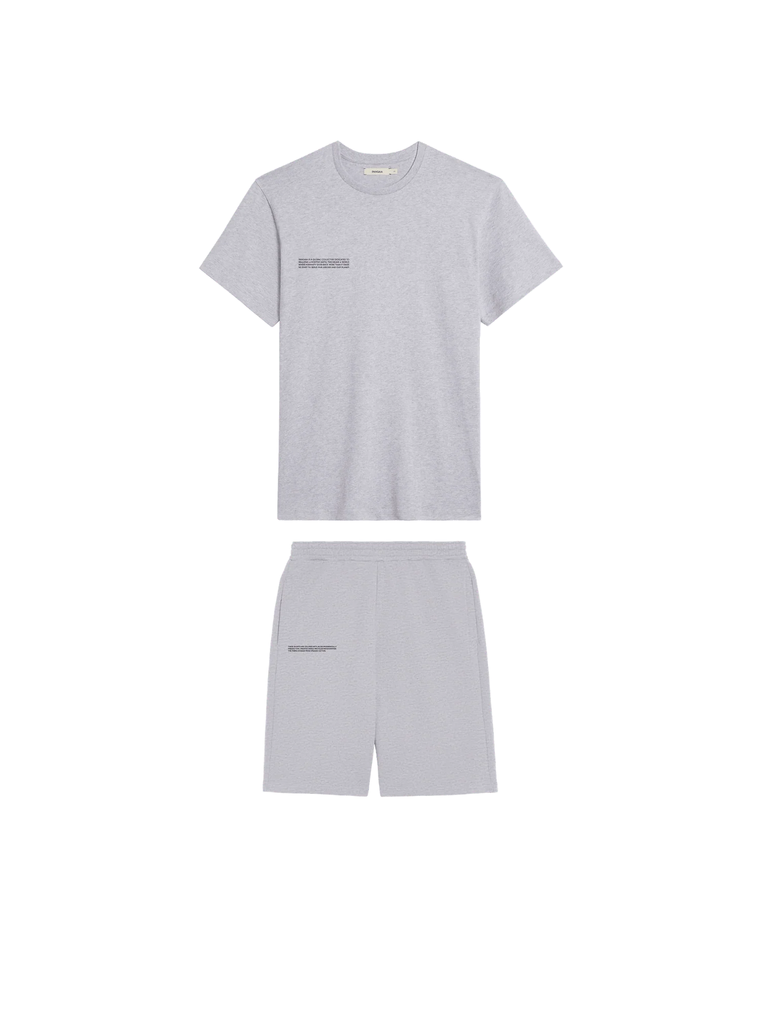 Image of Mens 365 T-shirt and Long Shorts Bundle—Grey Marl