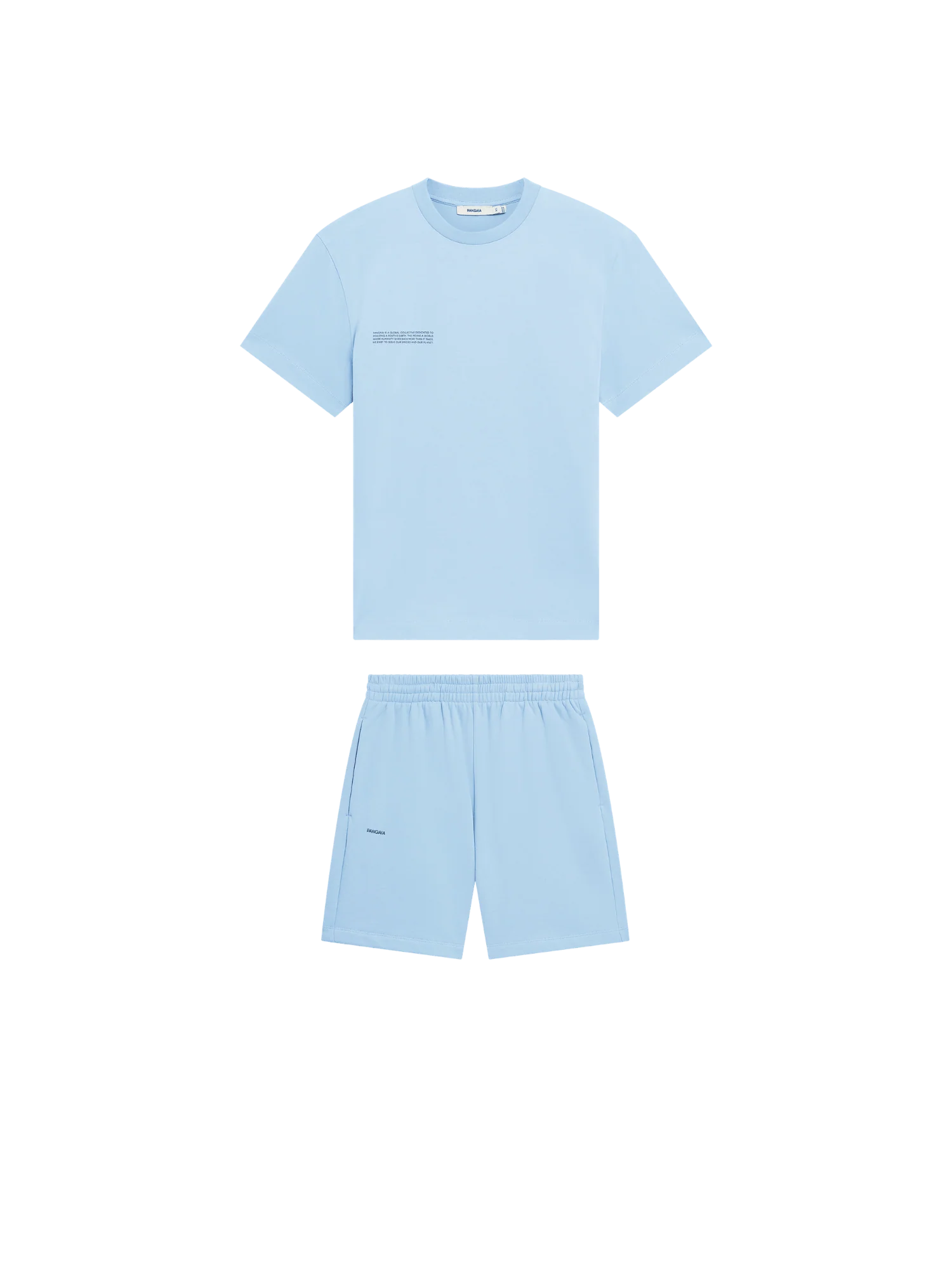 Image of Womens 365 T-shirt and Mid-Length Shorts Bundle—Dewdrop Blue