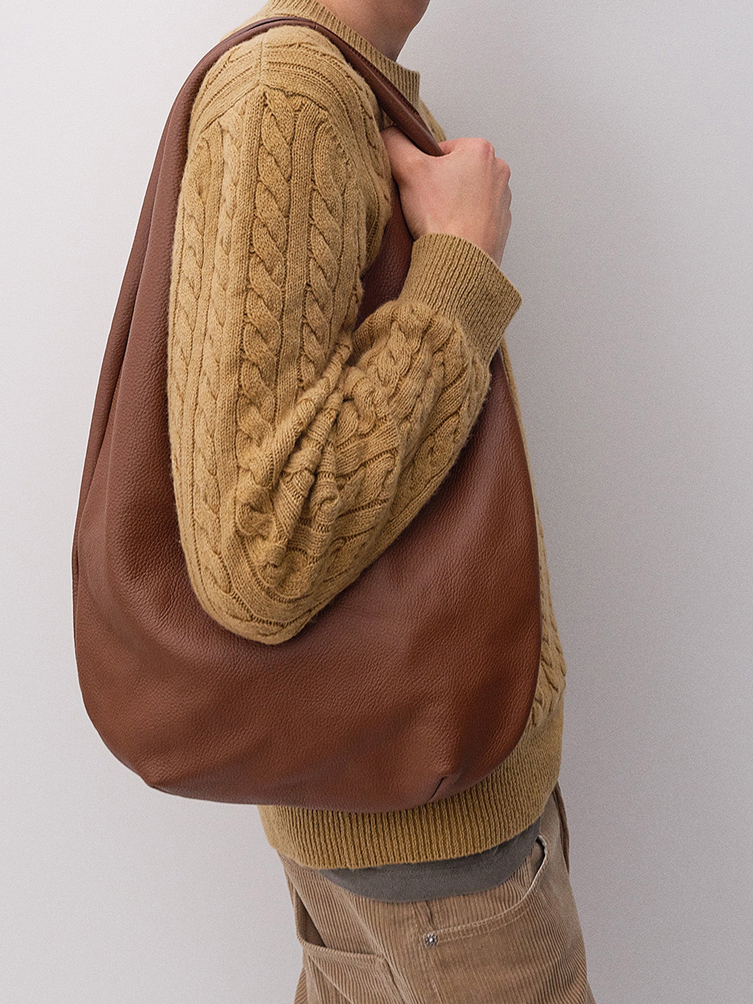 A.P.C. model in Fall 26 outfit
