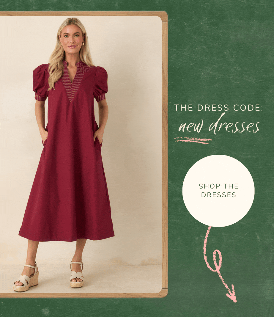 "The dress code: new dresses. Shop the dresses."