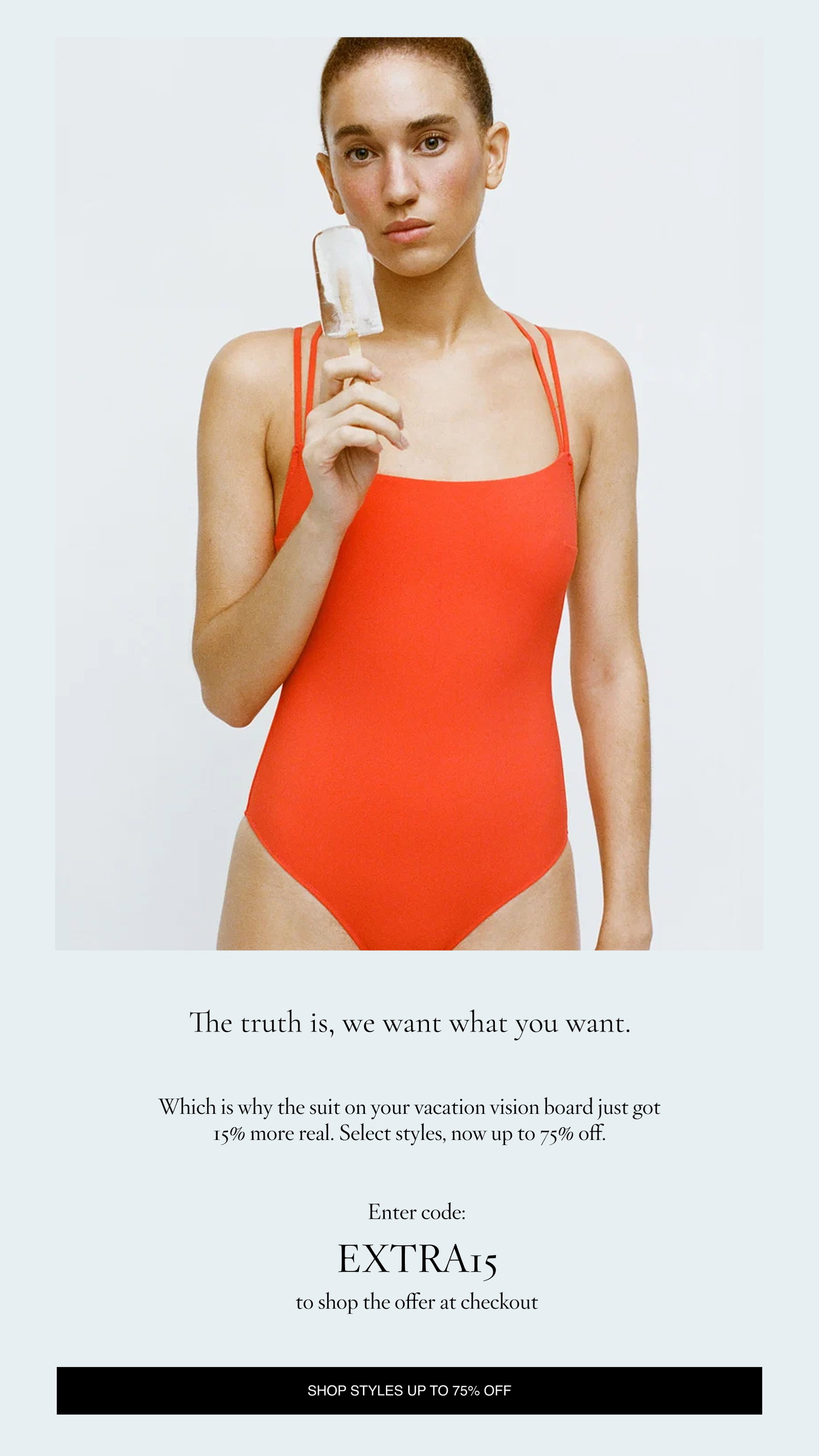 The suit on your vacation board just got 15% more real