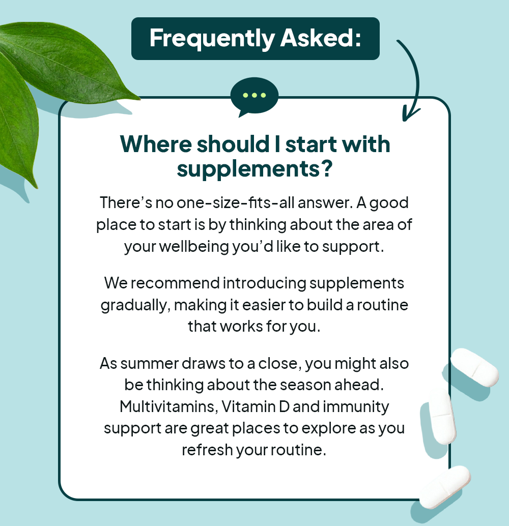 Where should I start with supplements