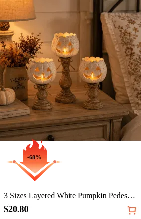 3 Sizes Layered White Pumpkin...