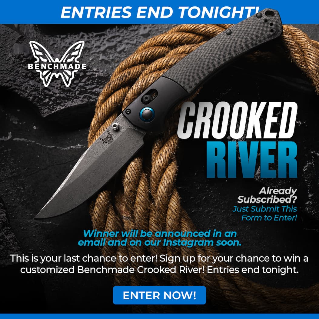 Benchmade Crooked River Giveaway: Entries End Tonight!