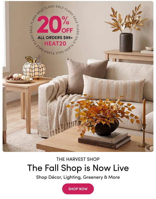 The Harvest Shop | 20% Off All Orders $99+ with Code: HEAT20