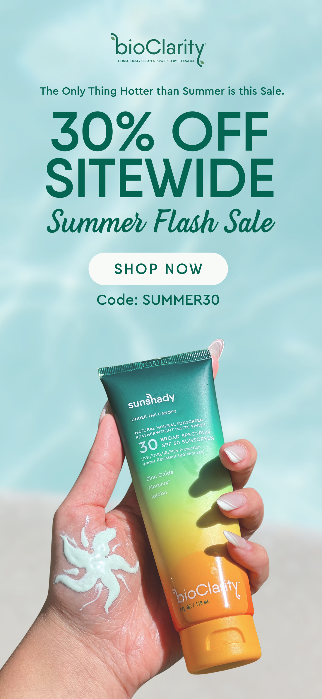 30% Off Sitewide Summer Flash Sale