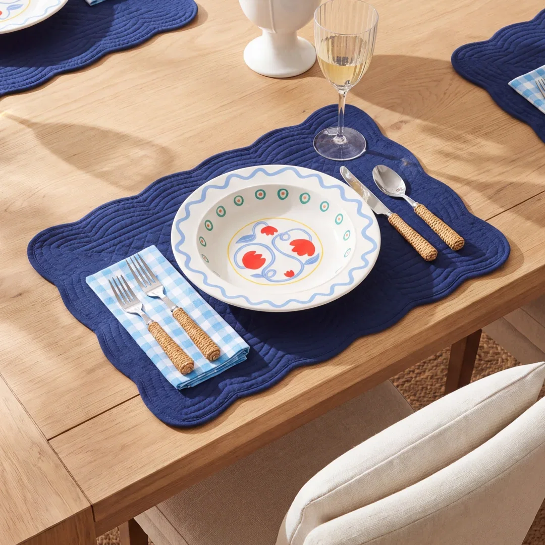 Grover Reversible Cotton Placemat