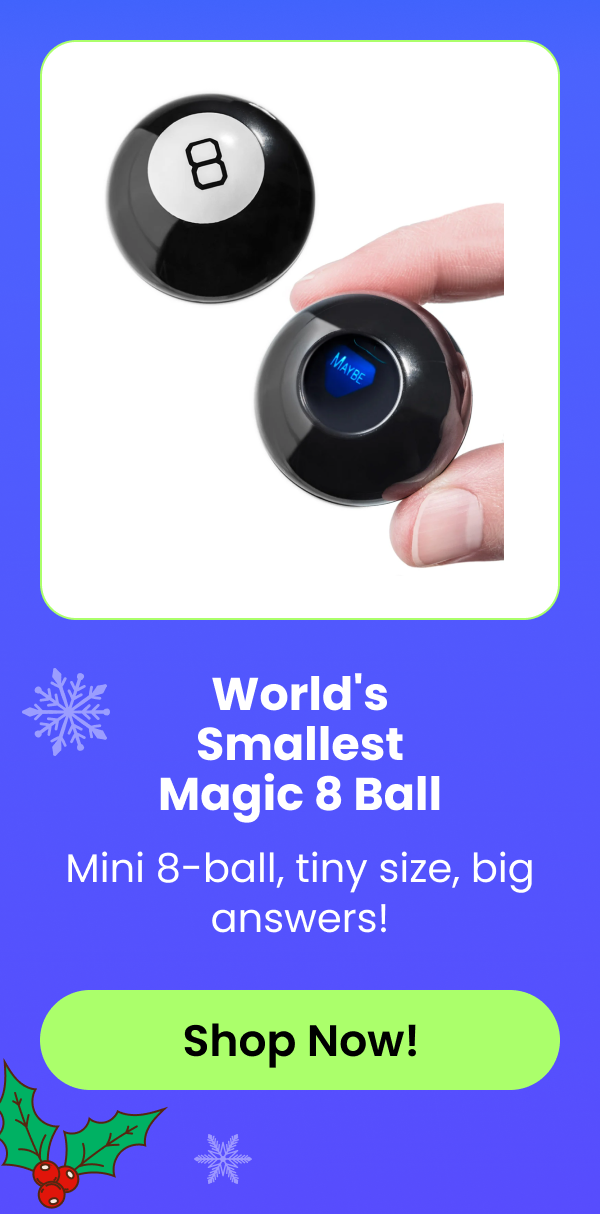 World's Smallest Magic 8 Ball