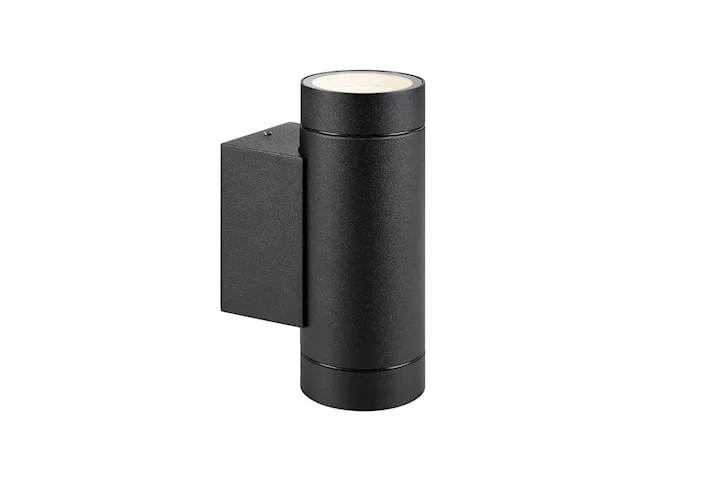 Markslöjd Pipe fasadlampa 2L svart