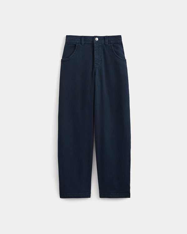 Image | Utility Twill Barrel Pant | Navy