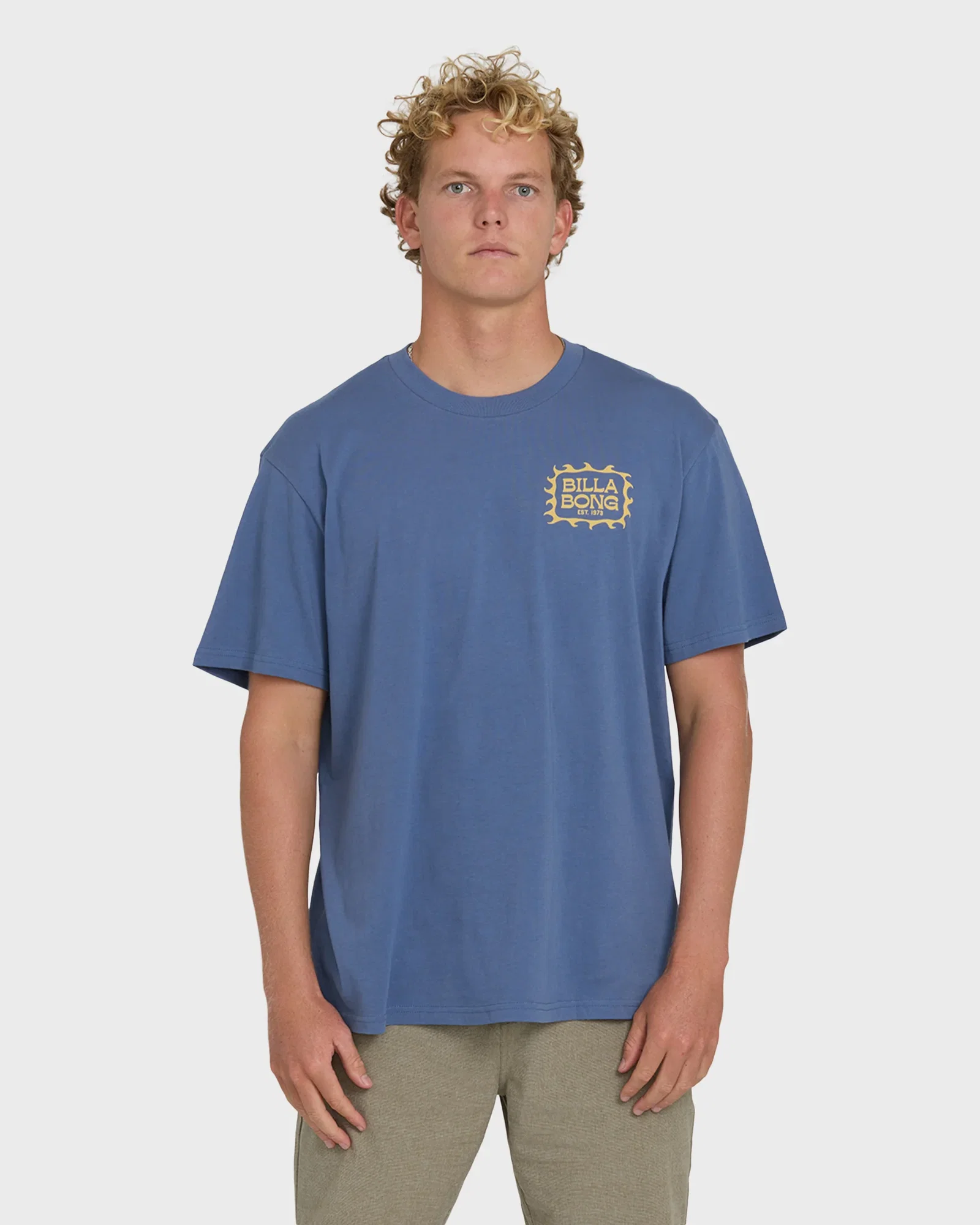 Image of Ripple Premium Short Sleeve Cotton Graphic T-Shirt - Blue Horizon