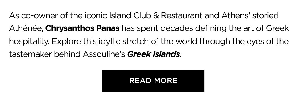 A Day in the Greek Islands with Chrysanthos Panas