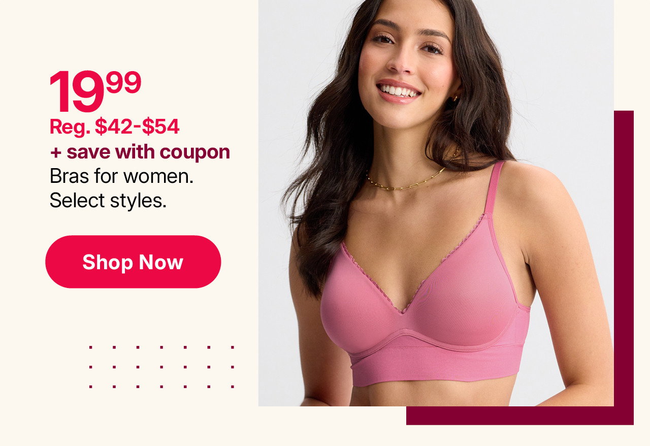 $19.99 plus save with coupon bras for women