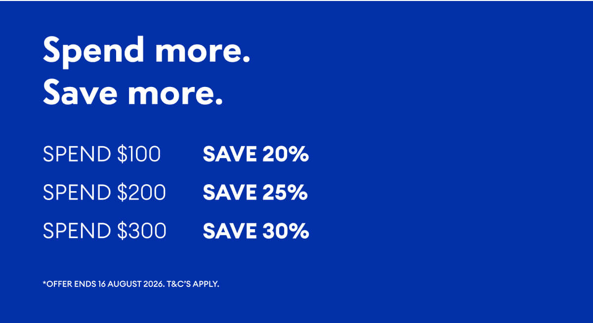 Spend more. Save more. 