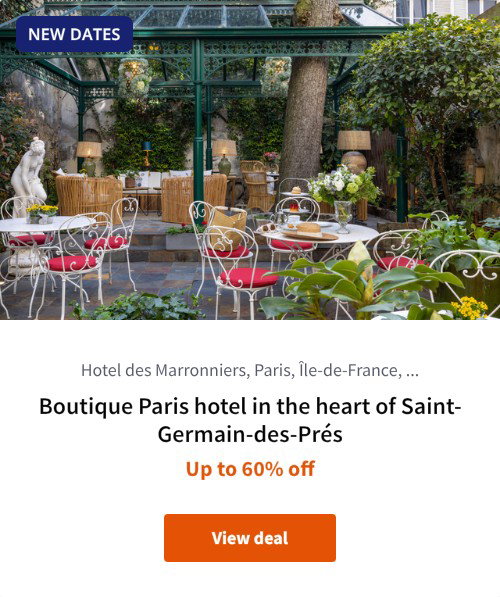 Boutique Paris hotel in the heart of Saint-Germain-des-Prés