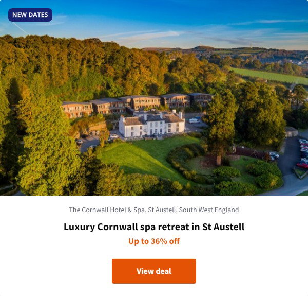 Luxury Cornwall spa retreat in St Austell
